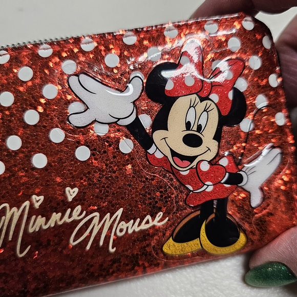 Minnie Mouse Red Glitter Zip-Around Wallet – Hong Kong Disneyland - Picture 2 of 7